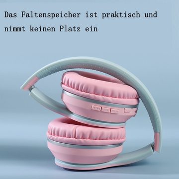 GelldG Bluetooth-Kopfhörer mit Integriertem Mikrofon, Faltbar, Kabellos Wireless-Headset