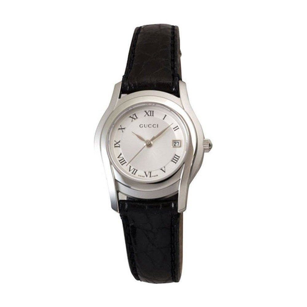GUCCI Quarzuhr YA055505 Swiss Made, geprägtes Lederband mehr