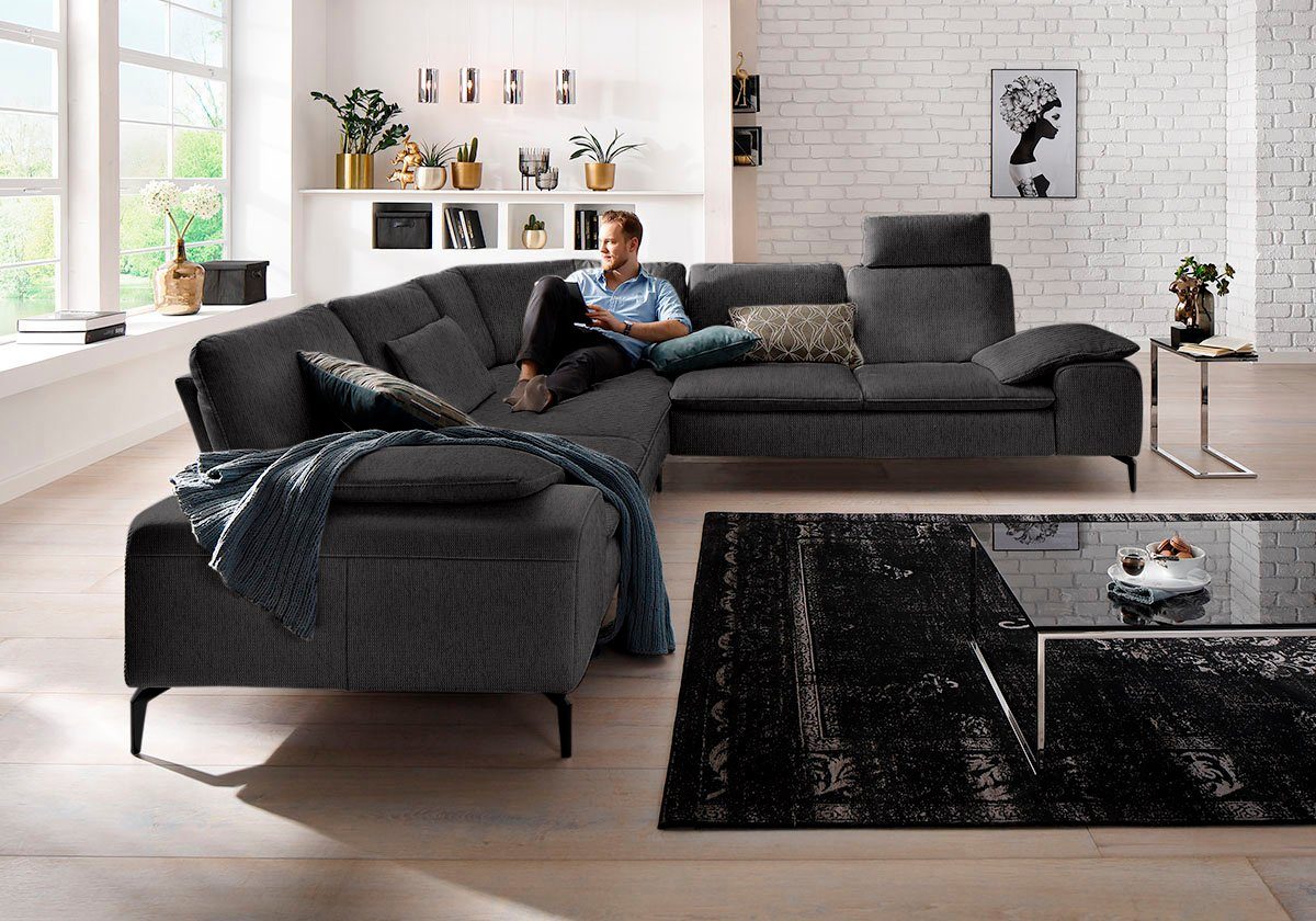 W.SCHILLIG Ecksofa valentinoo, Set, mit Sitztiefenverstellung, Breite 318 cm