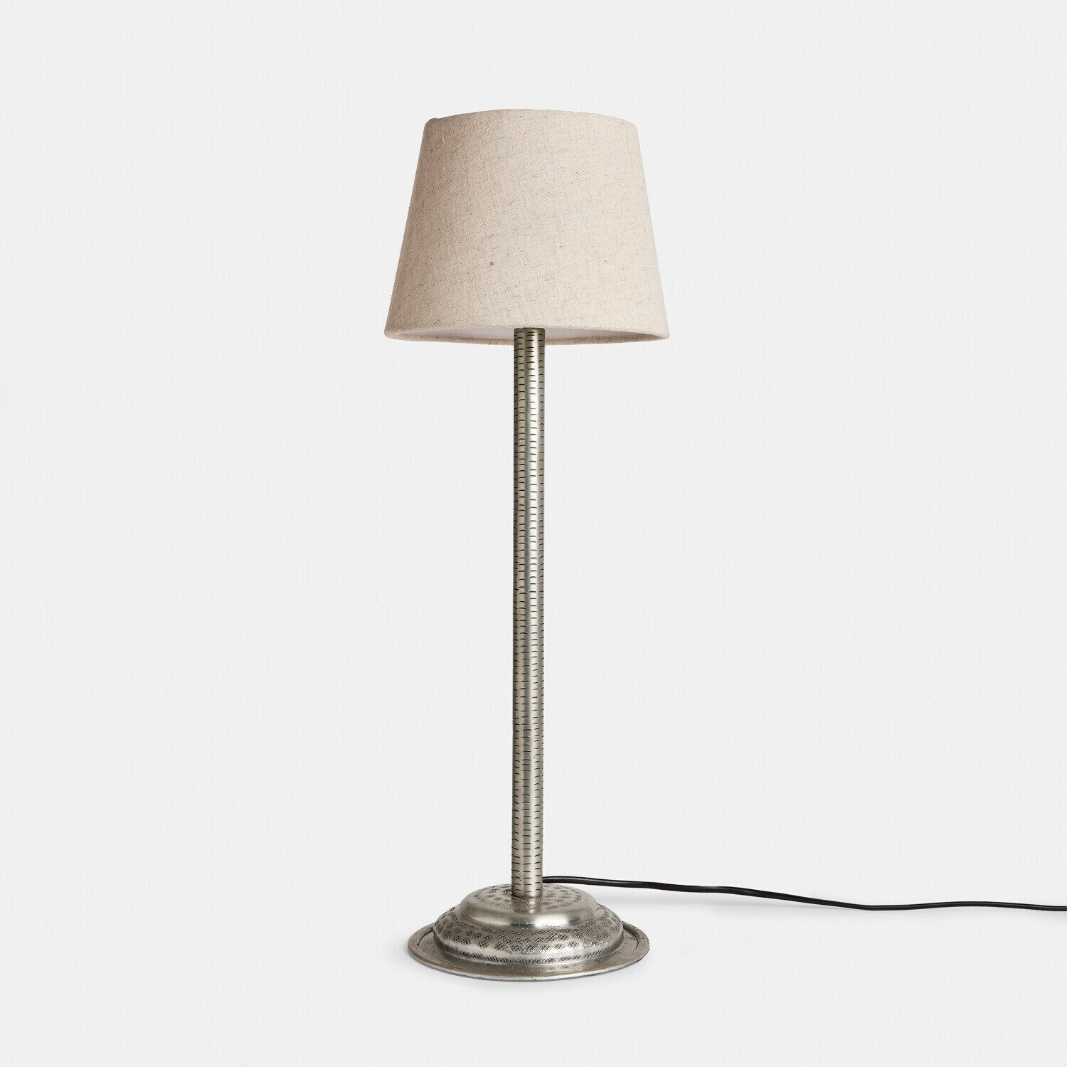 Mirabeau Tischleuchte Tischlampe Dorélane silber