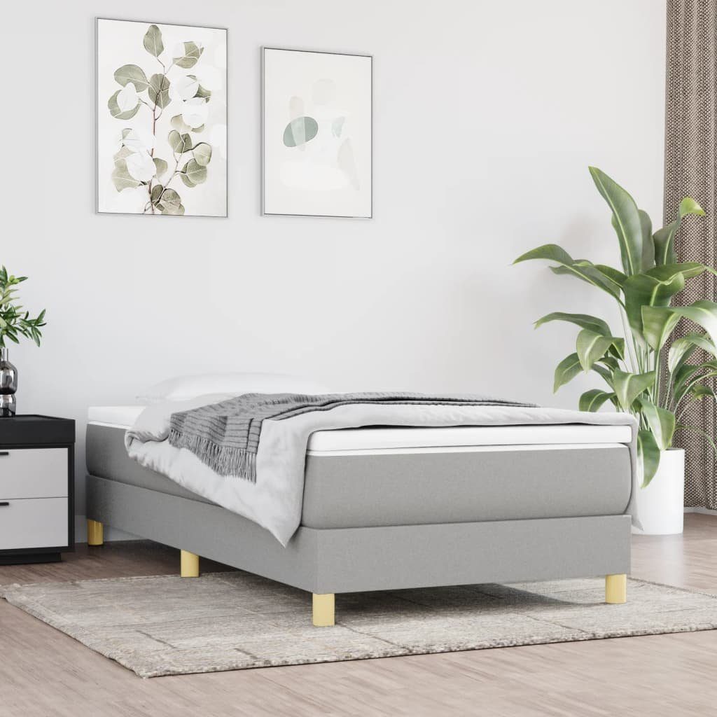 furnicato Bett Bettgestell ohne Matratze Hellgrau günstig online kaufen