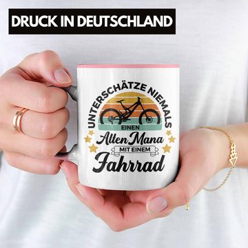 Trendation Tasse Trendation - Fahrradfahrer Geschenk Tasse Spruch Rennrad Mountainbike Geschenkidee Radfahrer Rentner Rente