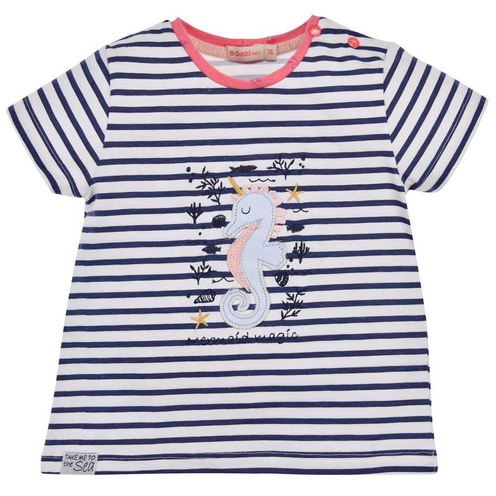 BONDI Trachtenbluse BONDI Baby Mädchen T-Shirt 'Seepferd' 86691, Navy
