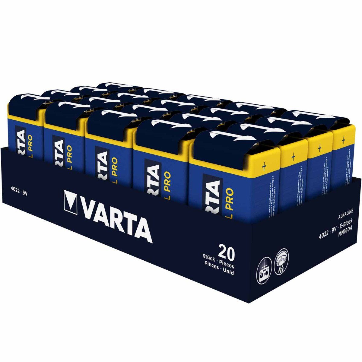 VARTA Industrial 4022 9V Blockbatterien Batterie