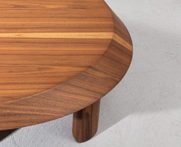 JVmoebel Couchtisch Luxuriös Holz Oval Couchtisch für Wohnzimmer Perfekte Möbel Braun (1-St., 1x Couchtisch), Made in Europa