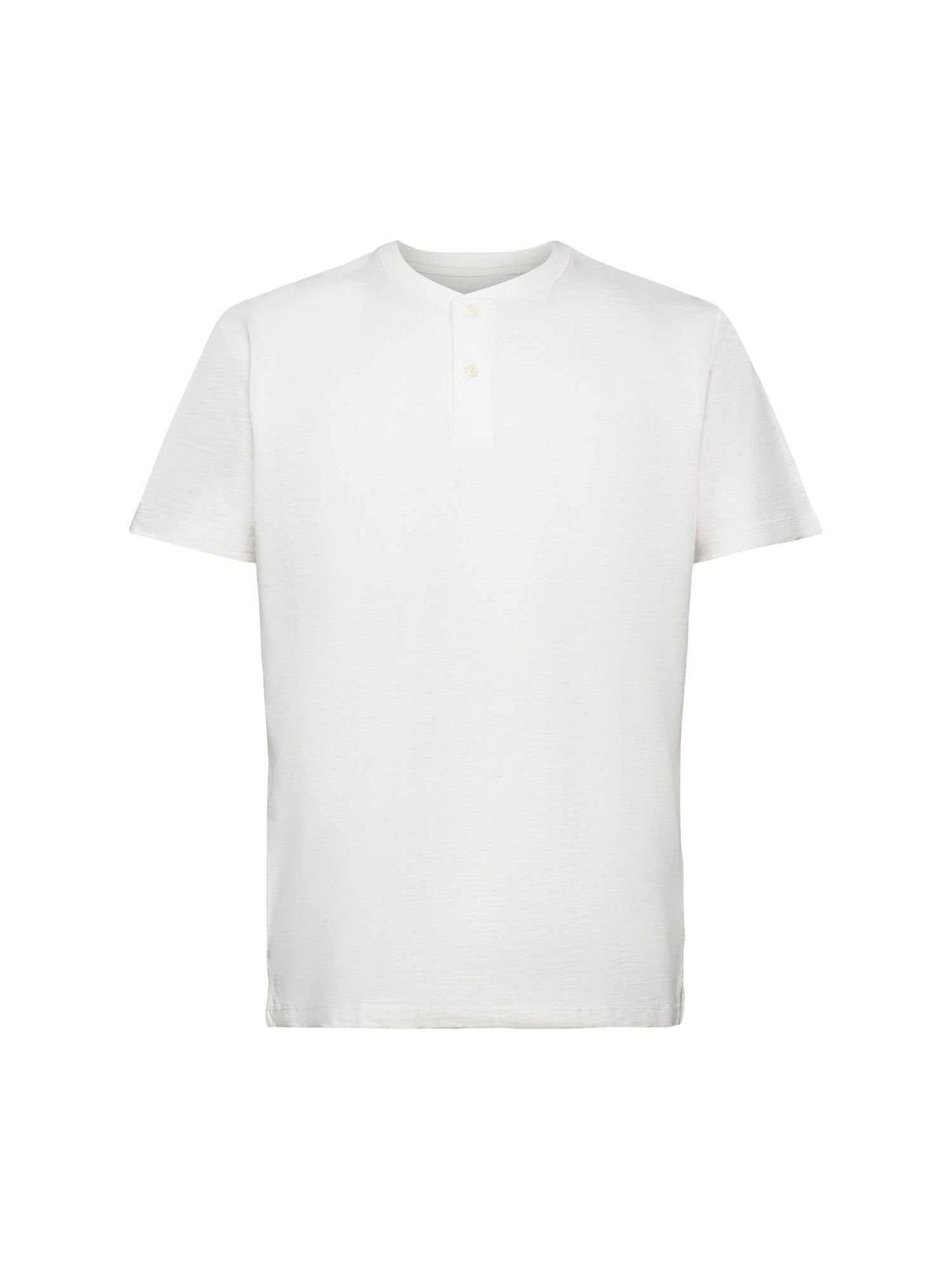T-Shirt Esprit aus Baumwolle ICE Henley-T-Shirt (1-tlg)