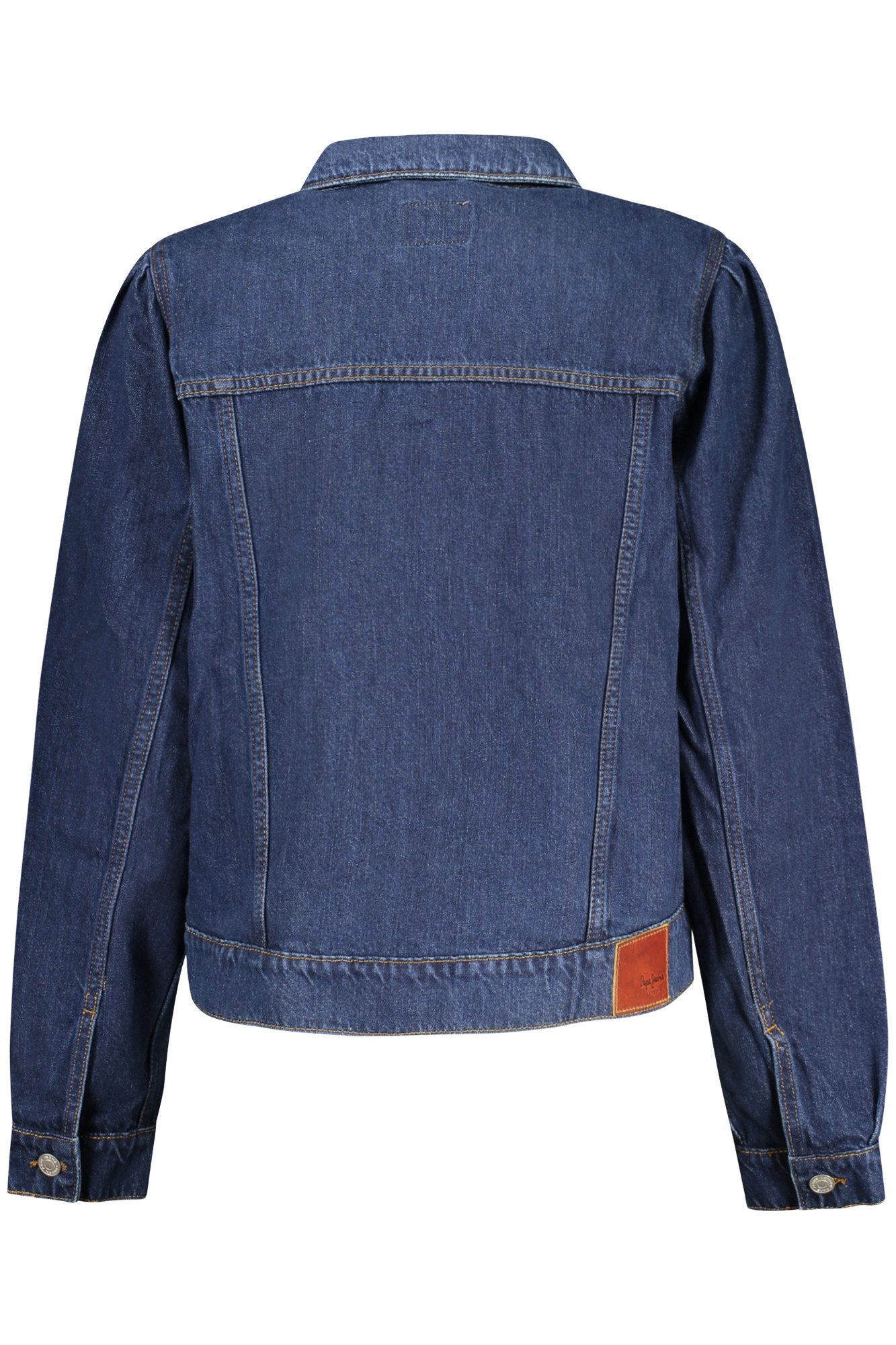 Pepe Jeans Outdoorjacke Damen Jeansjacke Blau - Nachhaltig mit Stickerei und Taschen