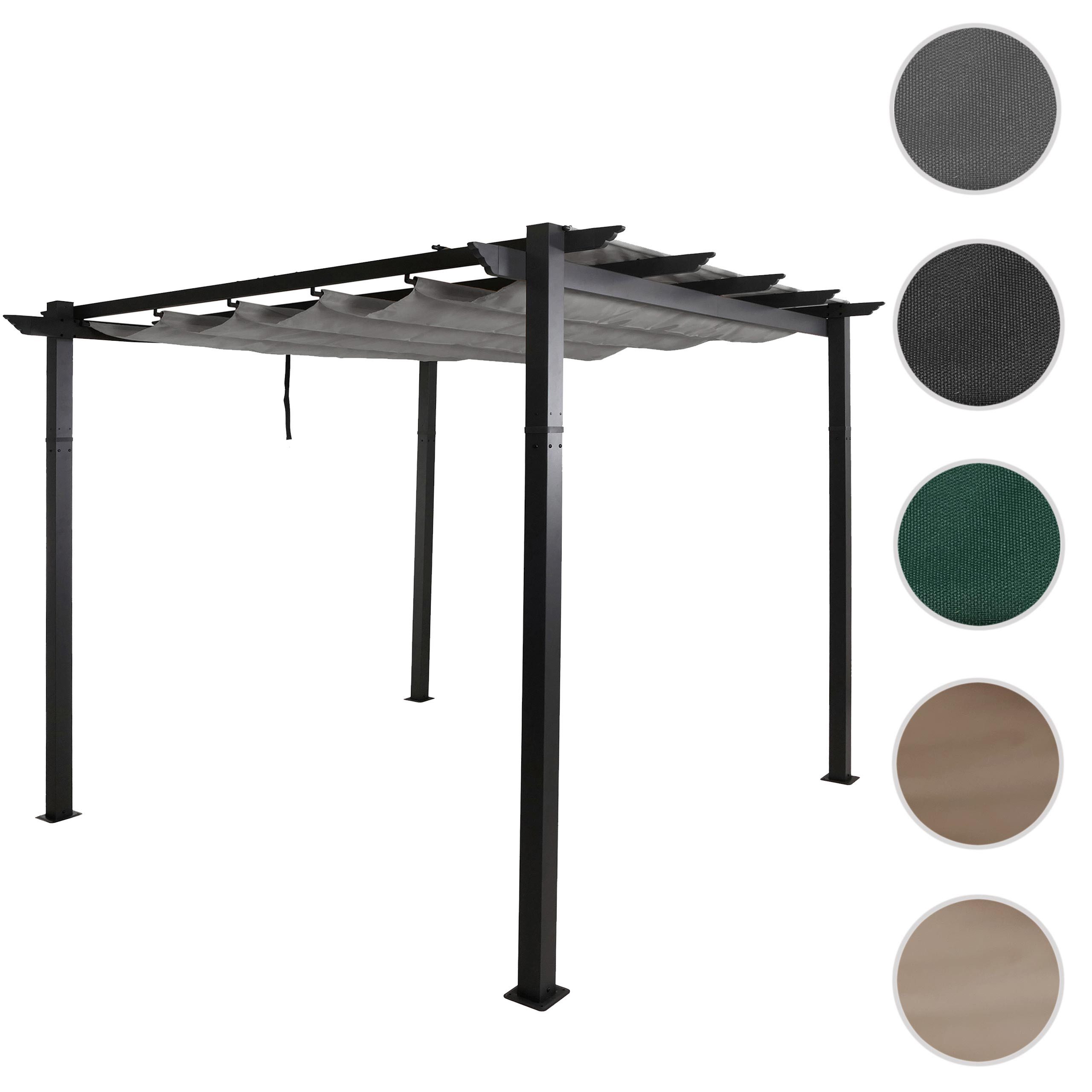 MCW Pergola MCW-N93-3x3, BxTxH: 300x300x240 cm, Bezug mit Beschichtung zur Wasserdichtigkeit