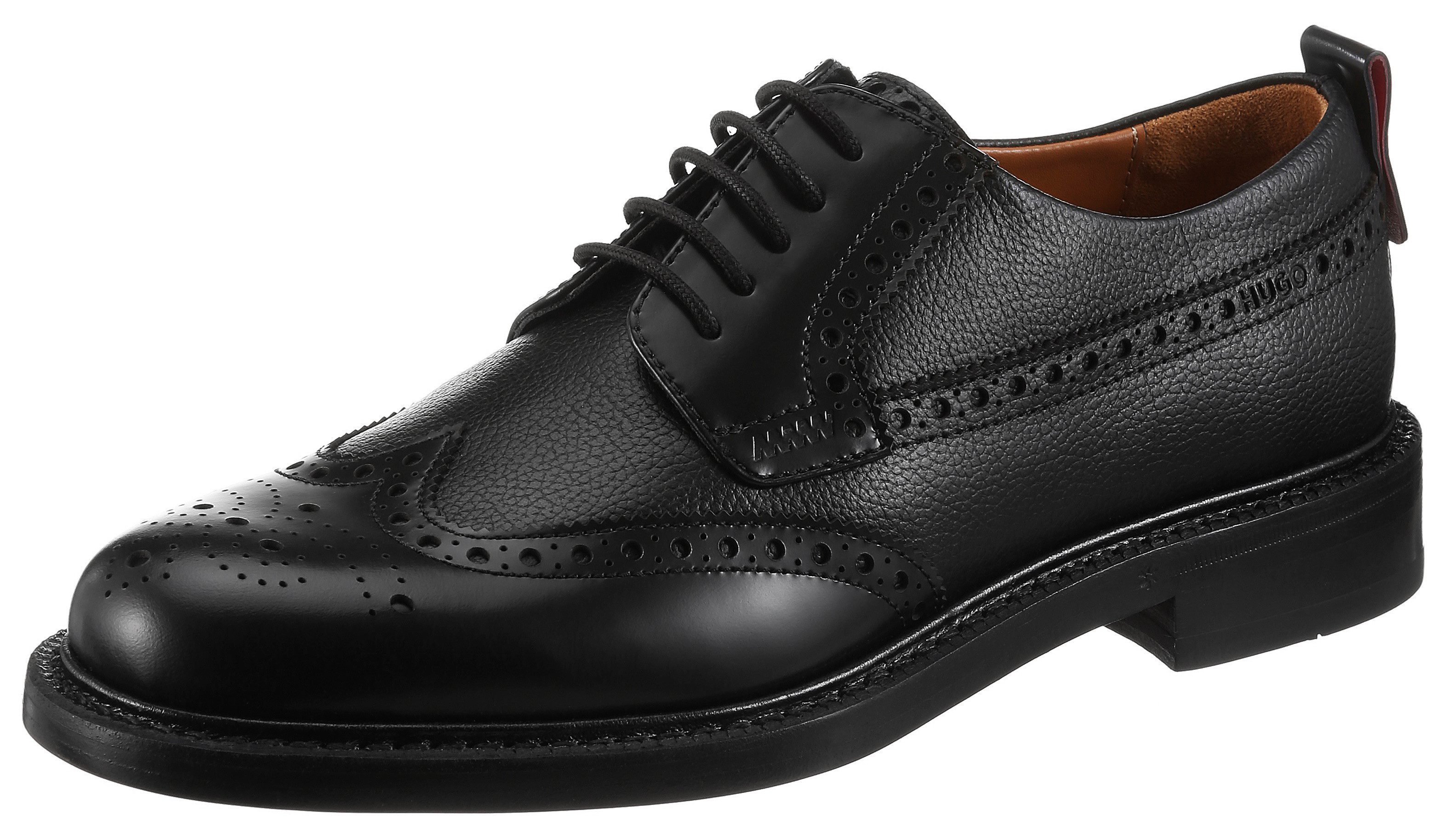 HUGO Lysander Schnürschuh Anzugschuh, Business-Schnürer, Halbschuh, Festtagsschuh, Lyralochung