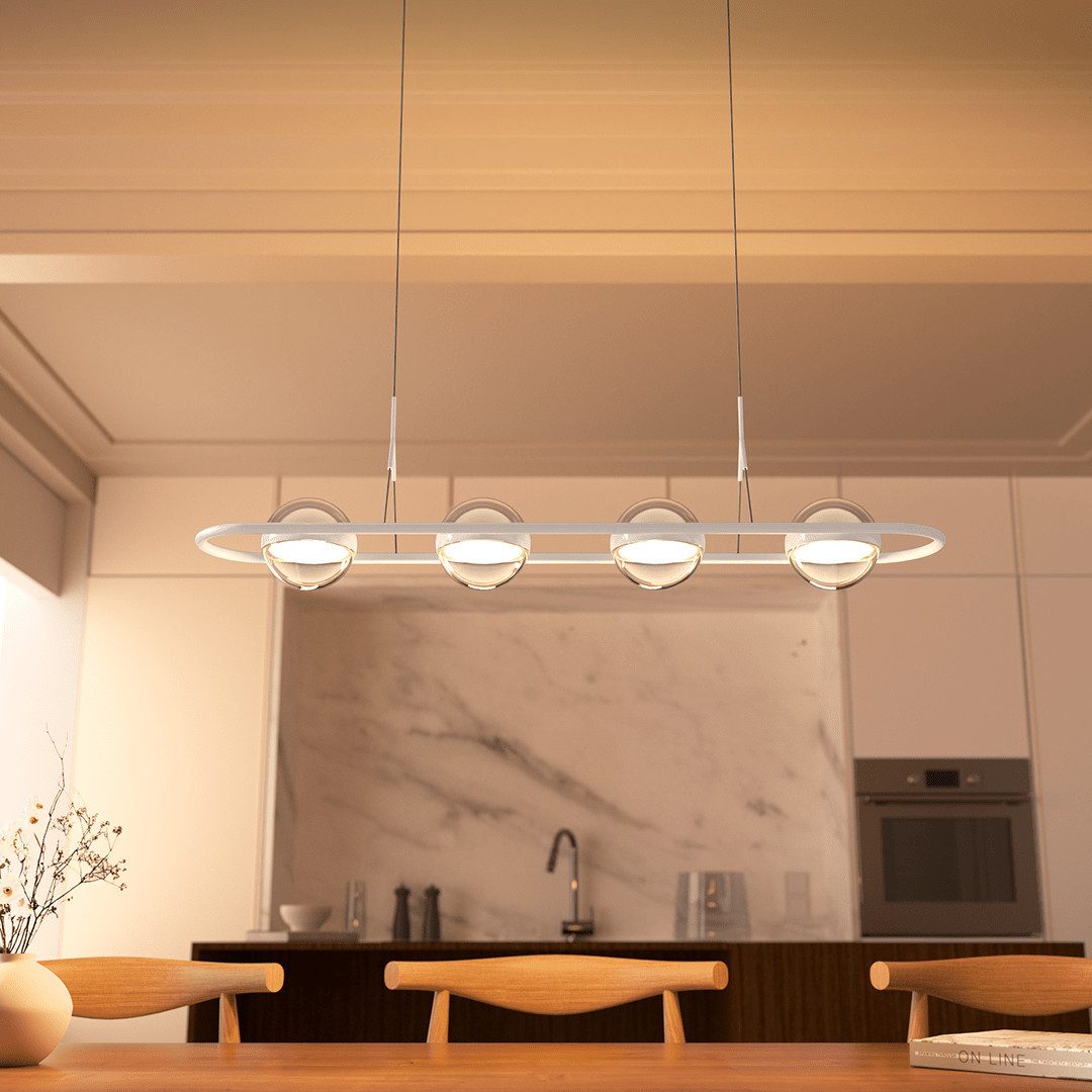 Neona LED Deckenleuchte RIVA, Dimmbar per Wandschlater in 3 Stufen, LED fest integriert, Warmweiß