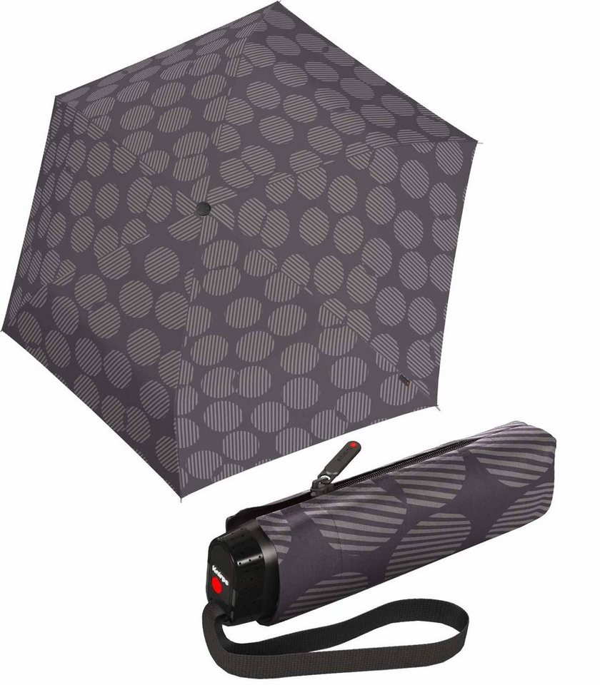 Knirps® Taschenregenschirm leichter, besonders kompakter Schirm für Damen,  sehr klein und leicht, ein guter Notfallschirm