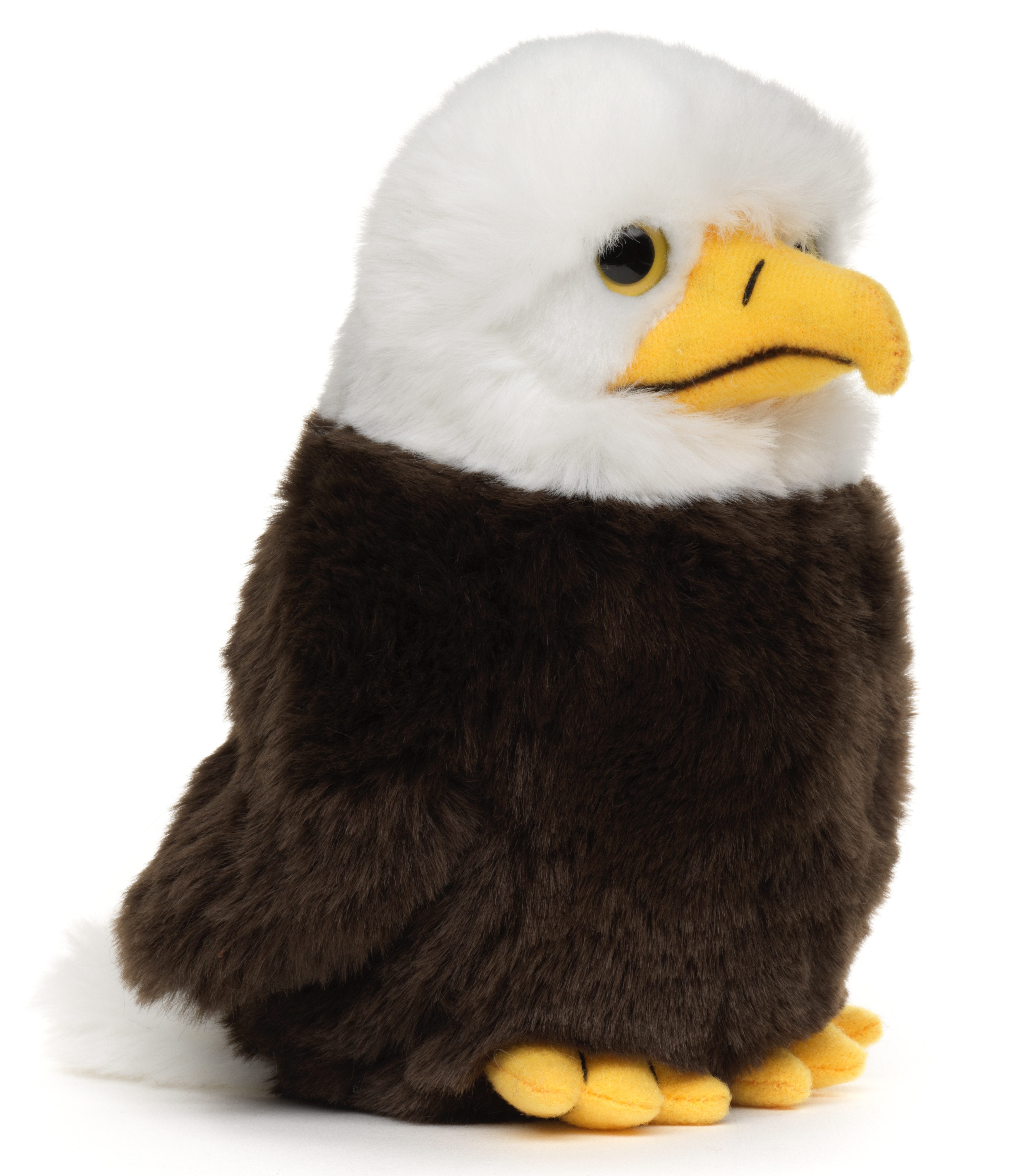 Uni-Toys Kuscheltier Weißkopfseeadler Baby - 17 cm (Höhe) - Plüsch-Vogel - Plüschtier, zu 100 % recyceltes Füllmaterial