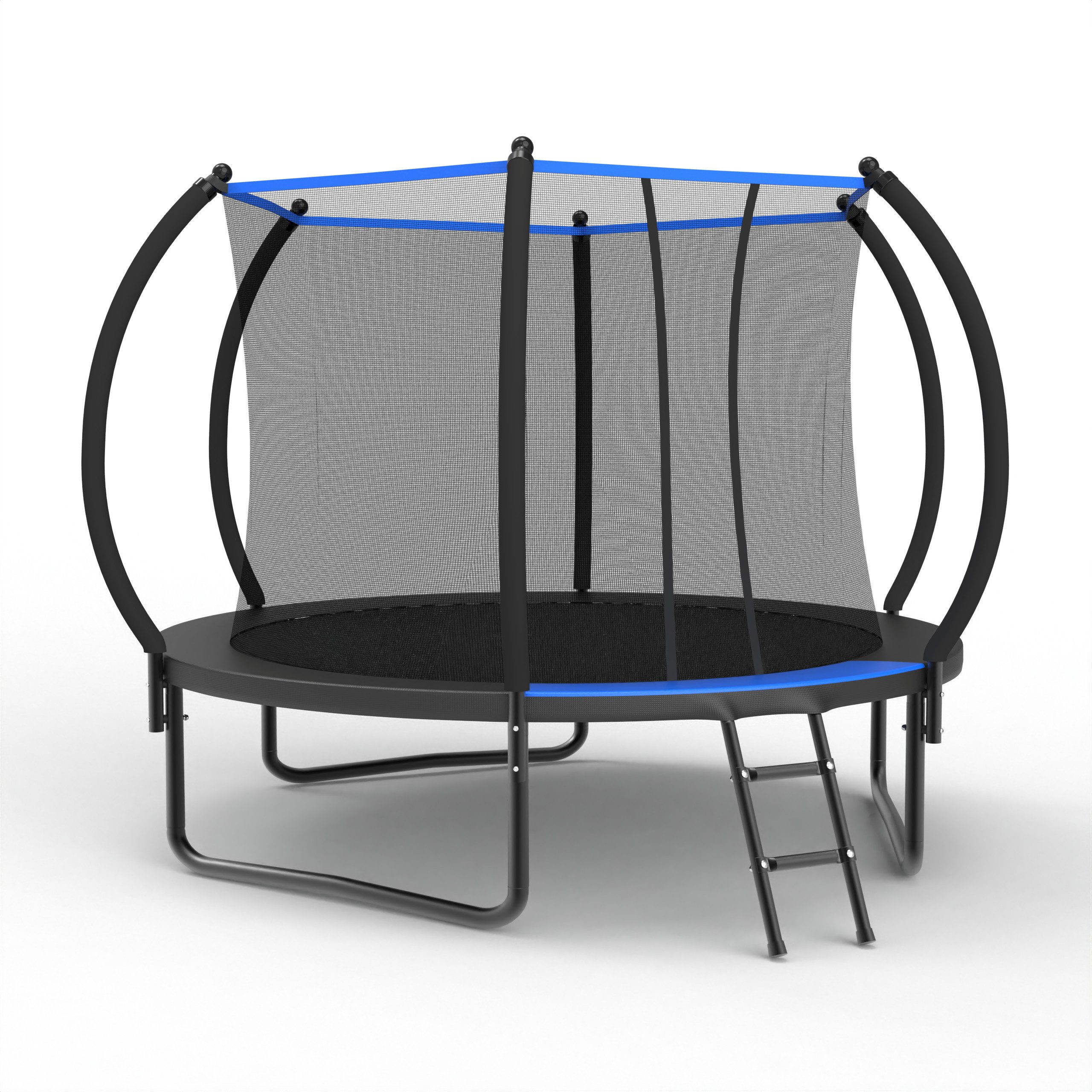 MC Star Gartentrampolin Trampolin Outdoor, Mit verstärkten Beintraversen, Stabil, Ø 305 cm, (Outdoor für Garten Kinder und Jugendliche, EN 71-14 Geprüft, CE-Zertifiziert), 305 cm Rundes Trampolin mit Sicherheitsnetz und Leiter