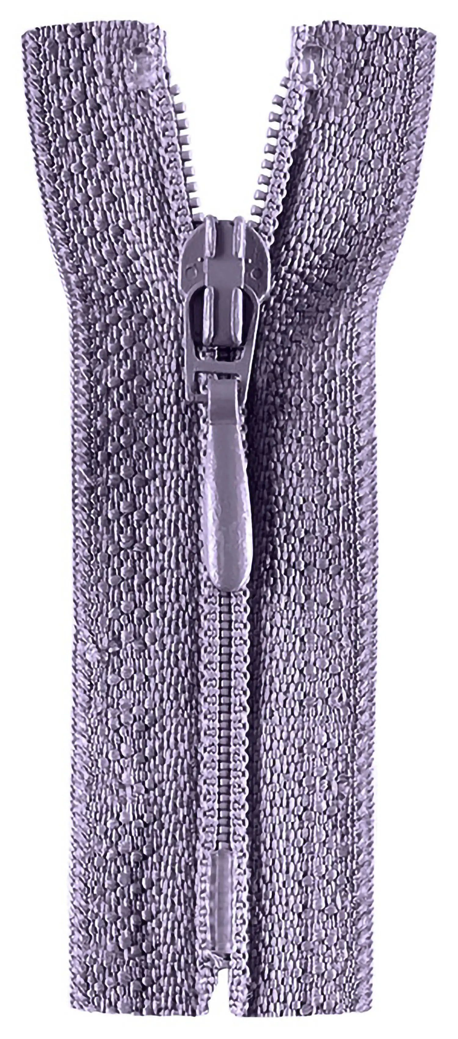 Stofferia Reißverschluss Reißverschluss Opti Tropfen 50 cm Lila, Meterware
