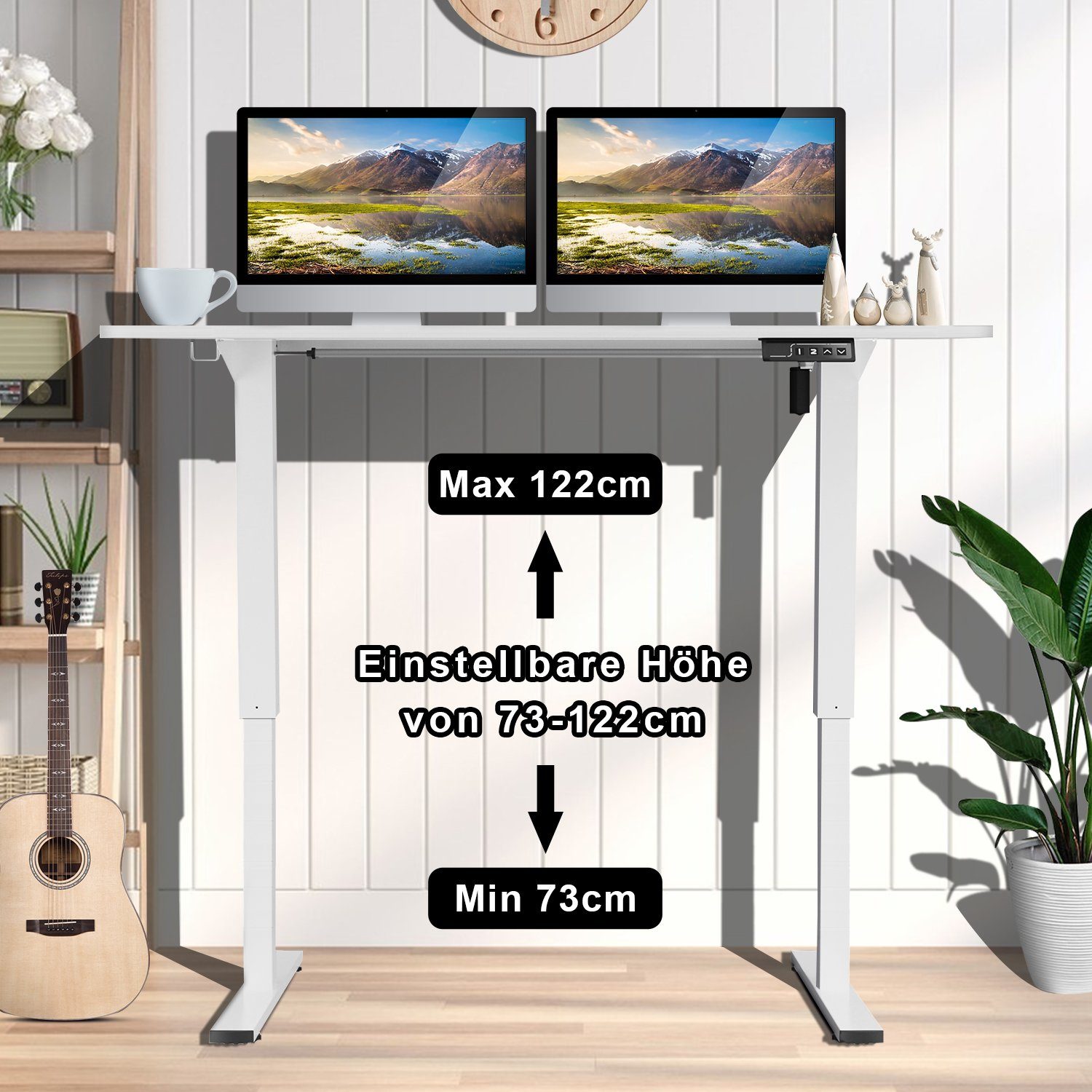 HOMALL Schreibtisch Basis Super Elektrisch Höhenverstellbarer günstig online kaufen
