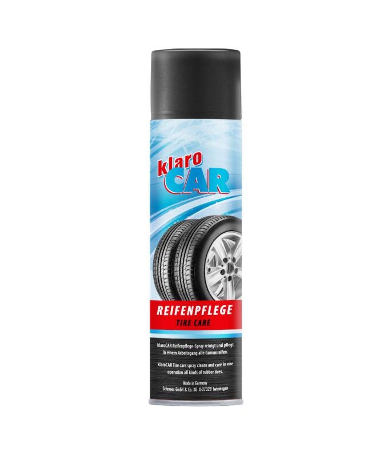 Schmees GmbH 12x 300ml klaroCAR Reifenpflege Reinigungsmittel Auto Spray Reifenpflege