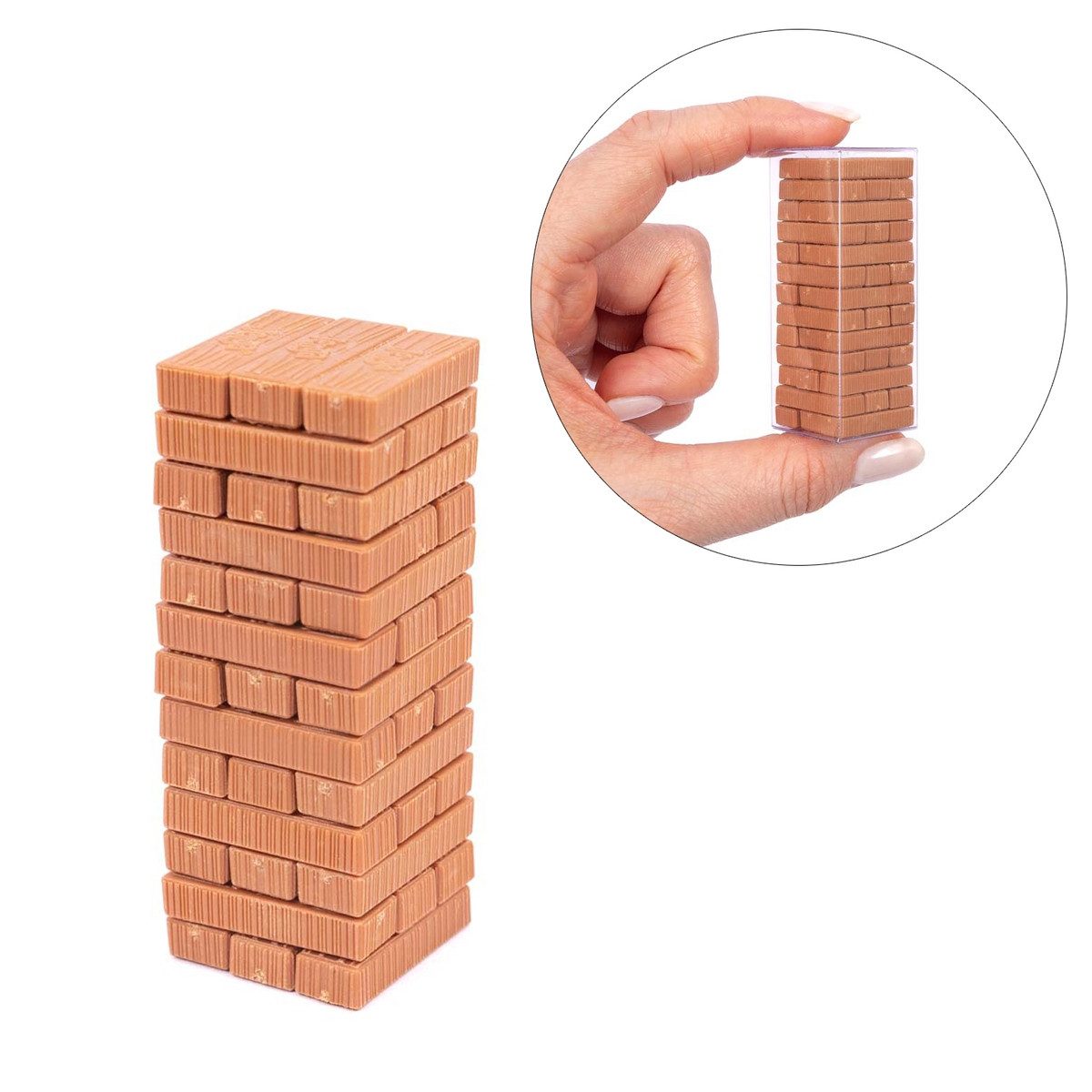 Invento Spiel Geschicklichkeitsspiel World's Smallest Jenga 5cm