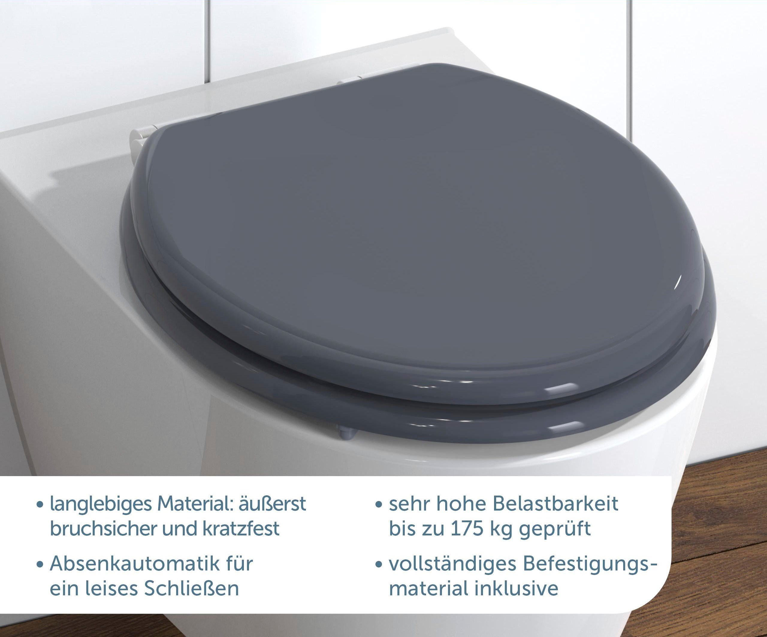 Schütte WC-Sitz SPIRIT, mit Absenkautomatik und MDF-Holzkern günstig online kaufen