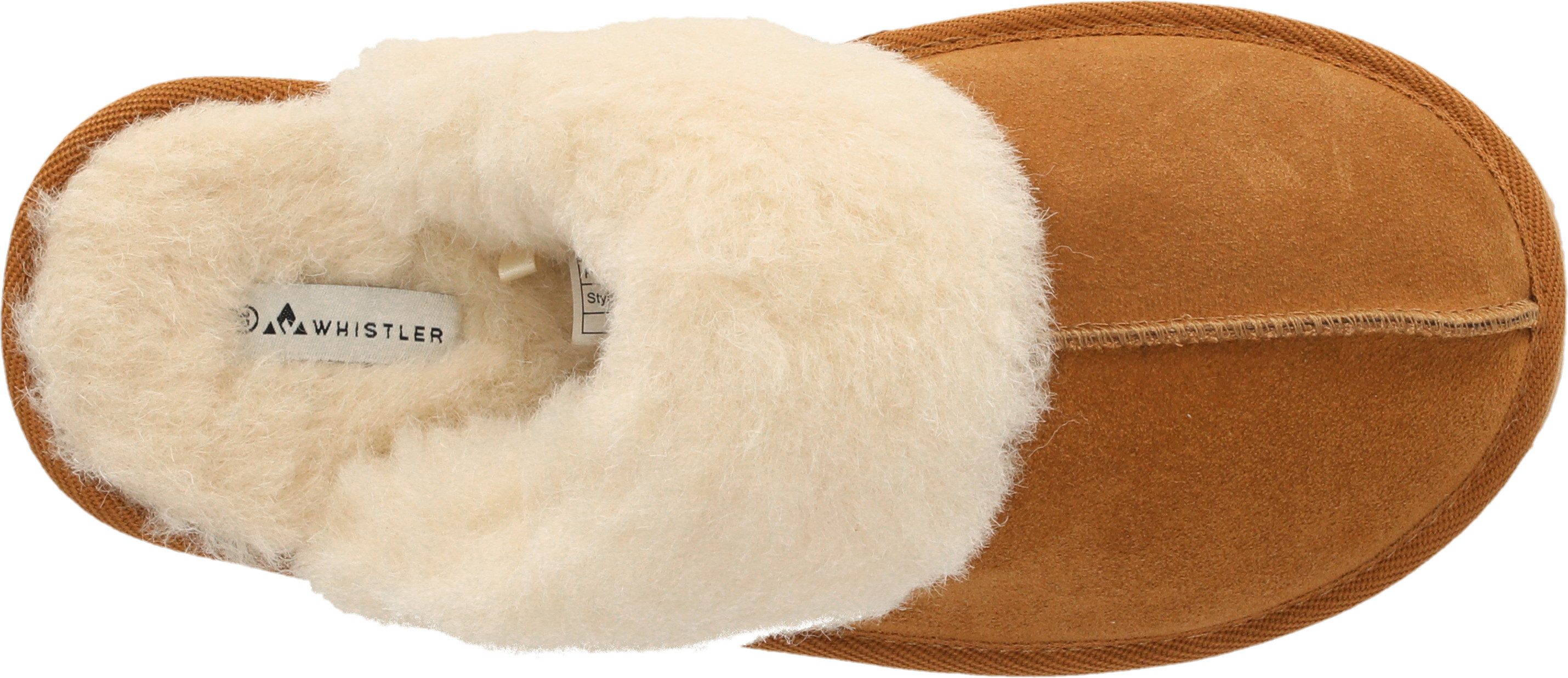 WHISTLER Carini W Leather Warm Slipper Hausschuh Pantoffel,Clog,Mule,Flats mit Fellkragen – Bild 4 von 5