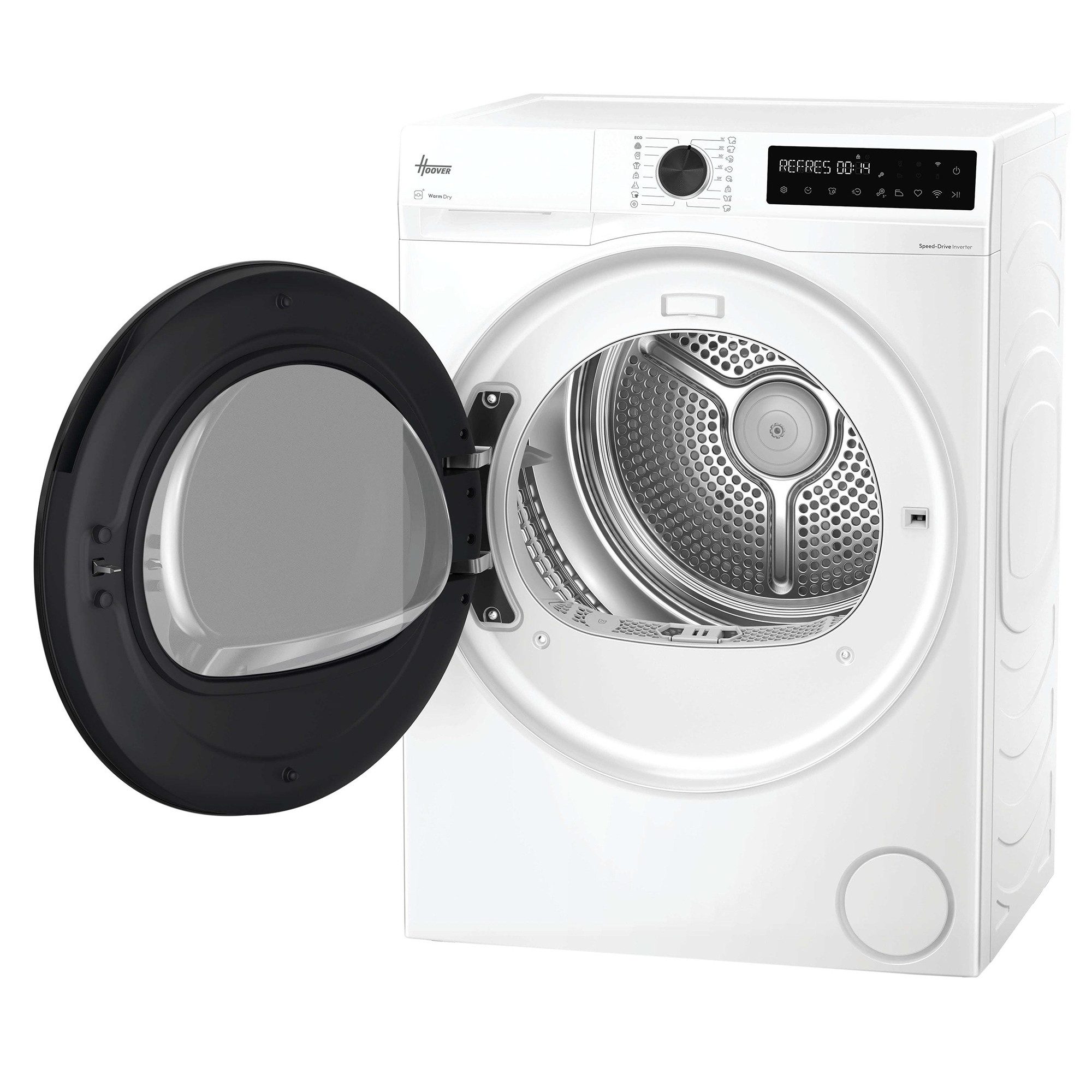 Hoover Wärmepumpentrockner HBP 9N3BX-S, Smarte Bedienung mit Wi-Fi und Bluetooth