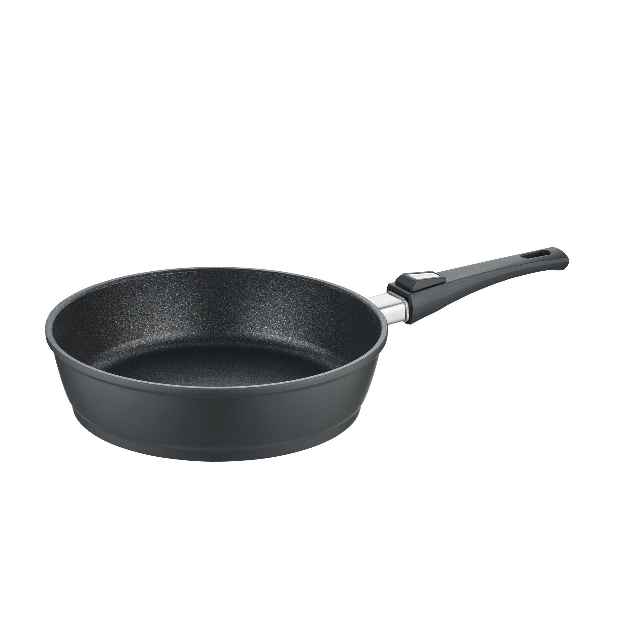 Berndes Schmorpfanne 28cm, Aluguss, schwarz - Vario Click, Aluminium-Vakuumdruckguss