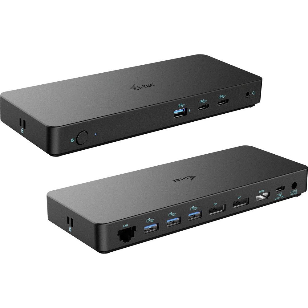 I-TEC Laptop-Dockingstation i-tec USB-C® Dockingstation I-TEC USB-C Triple 4K DS Gen2 PD 100W