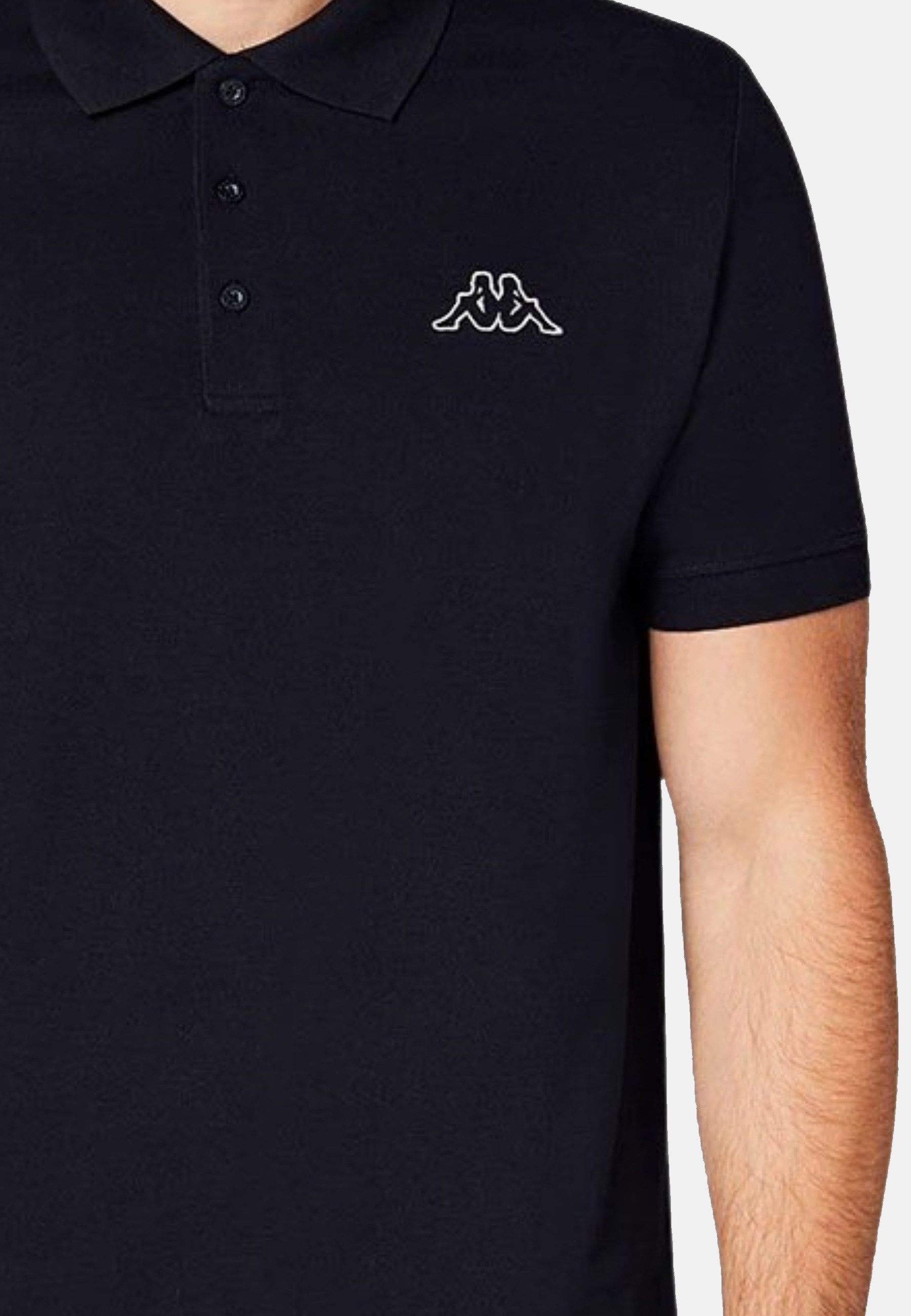 Kappa Poloshirt Poloshirt Kurzarmshirt mit Polokragen (1-tlg., 1)