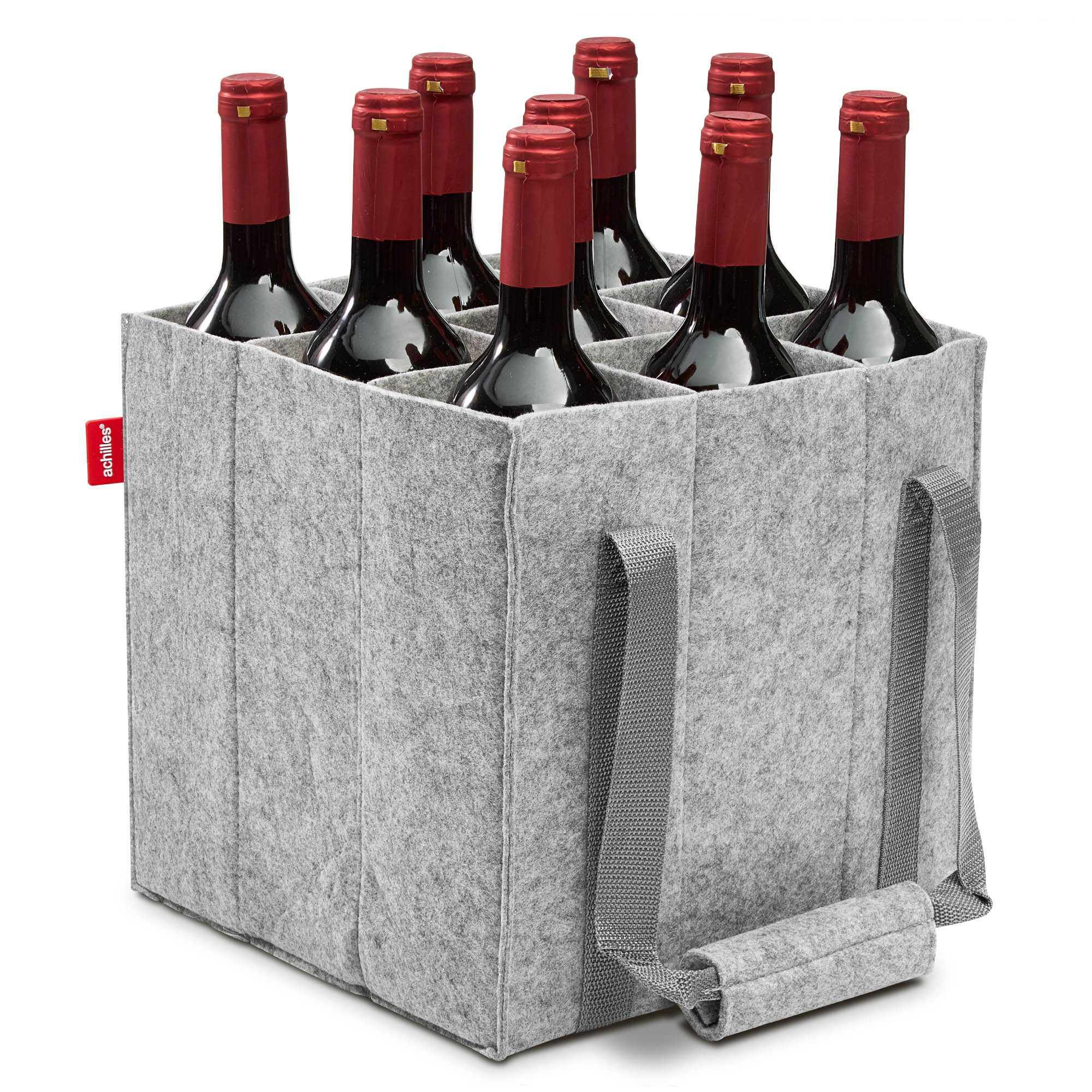 achilles Flaschenkorb Flaschentasche mit 9 Fächer, Auch für 1,5 Liter Flasc günstig online kaufen