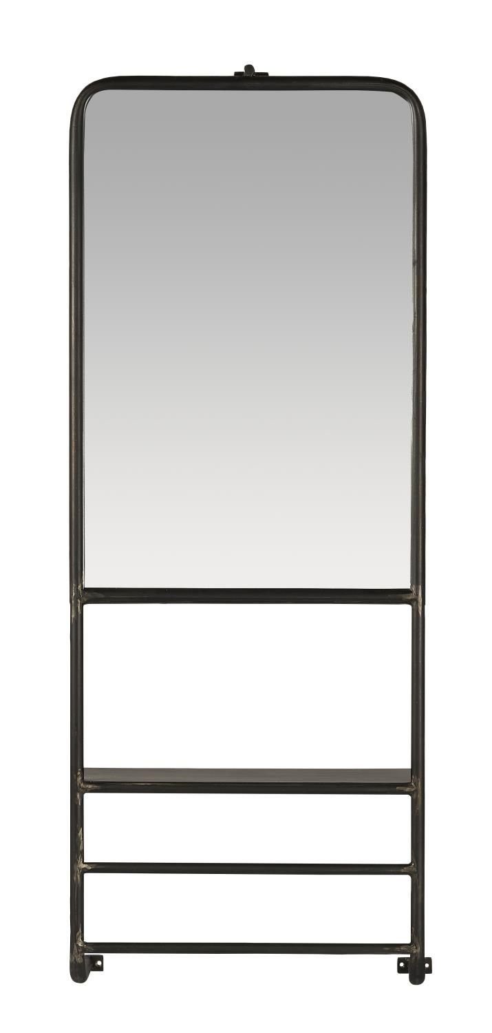 Wandspiegel 105x40cm Laursen 2 31082-25 Ib mit Spiegel Wandspiegel und Laursen Ablage Stangen