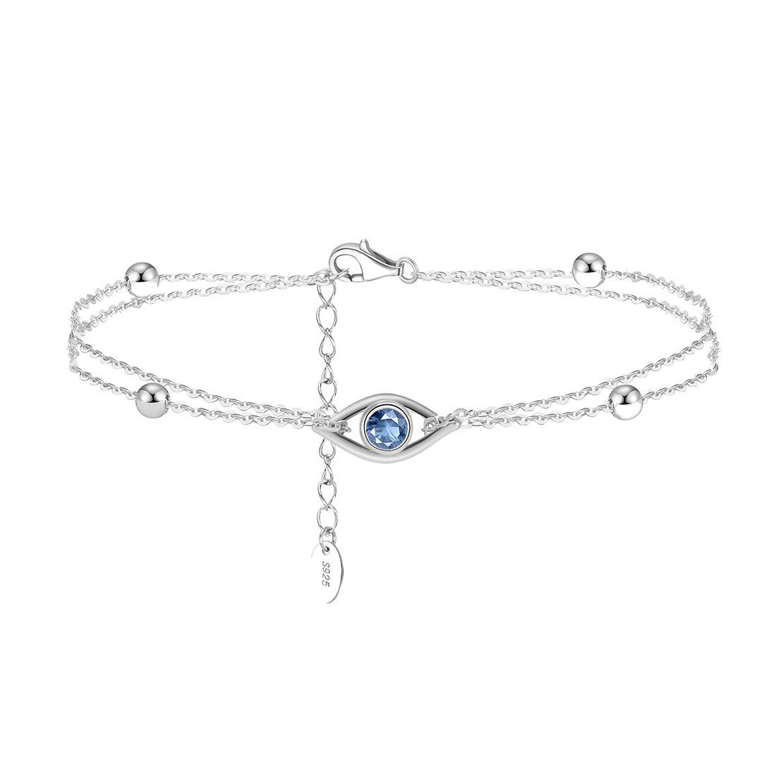 Suzan Gold Silberarmband BlueAura – Armband aus 925 Silber mit Evil Eye & K günstig online kaufen