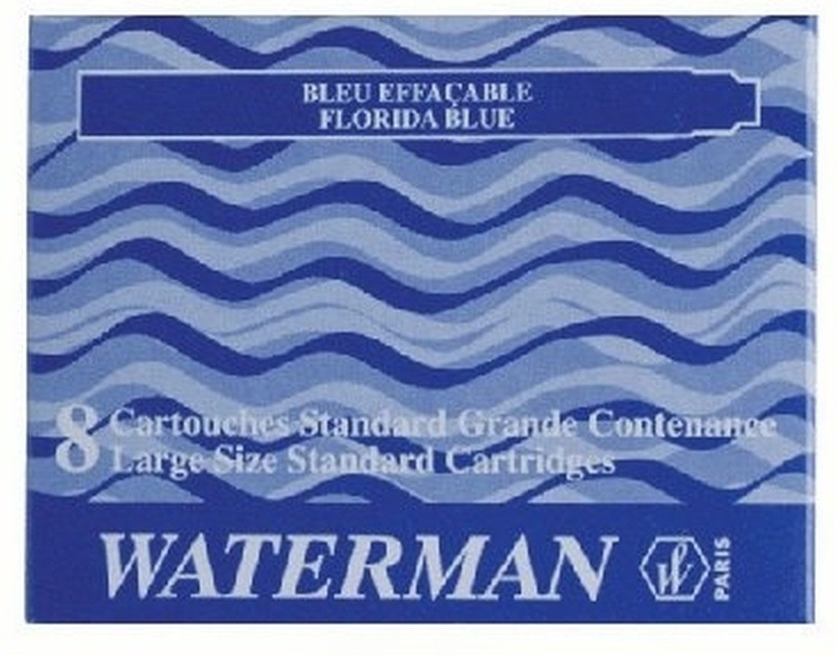 Waterman Füllhalter Tintenpatronen Standard floridablau VE=8 Stück