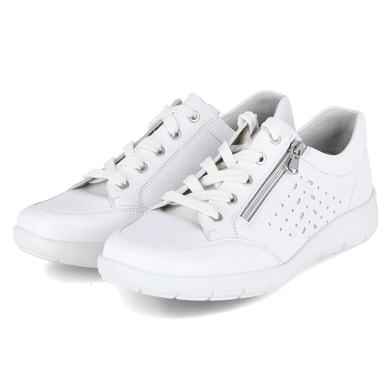 Semler Semler G4165208/101 SP Damen Glattleder weiss Schnürschuh