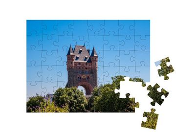 puzzleYOU Puzzle Nibelungenbrücke über dem Rhein in Worms, 48 Puzzleteile, puzzleYOU-Kollektionen Worms