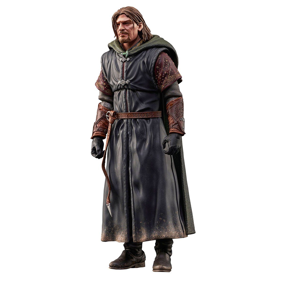 Diamond Select Toys Actionfigur Herr der Ringe, (Deluxe Action Figur ca. 18 cm), mit Zubehör und Diorama-Base