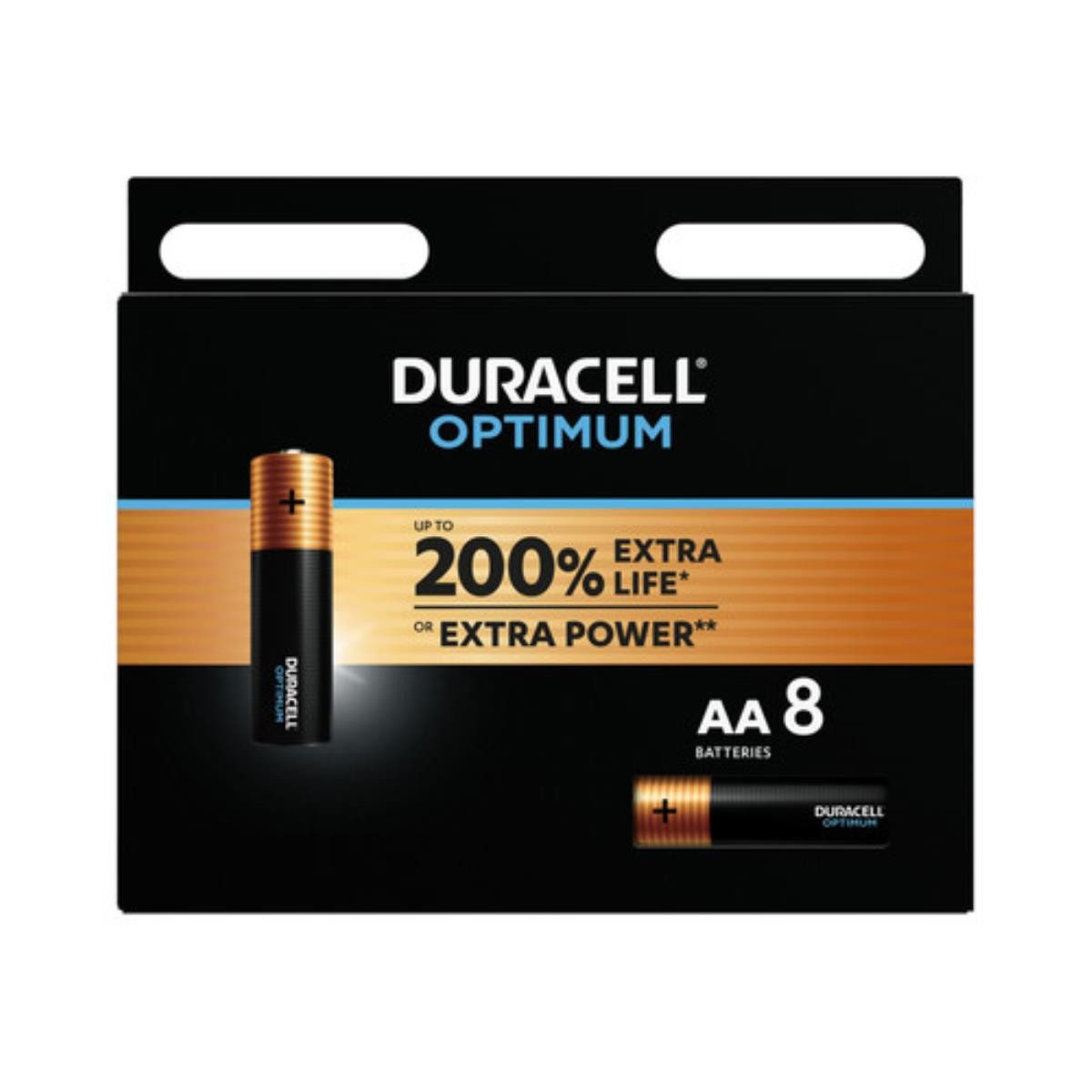 DURACELL Batterie Optimum AA MN1500/LR6 8er Blister Batterie