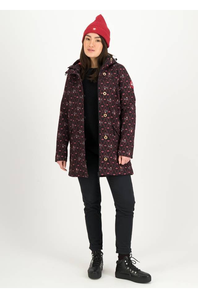 Blutsgeschwister Softshelljacke Blutsgeschwister Wild Weather Long Anorak Damen Jacke Softshell Mantel