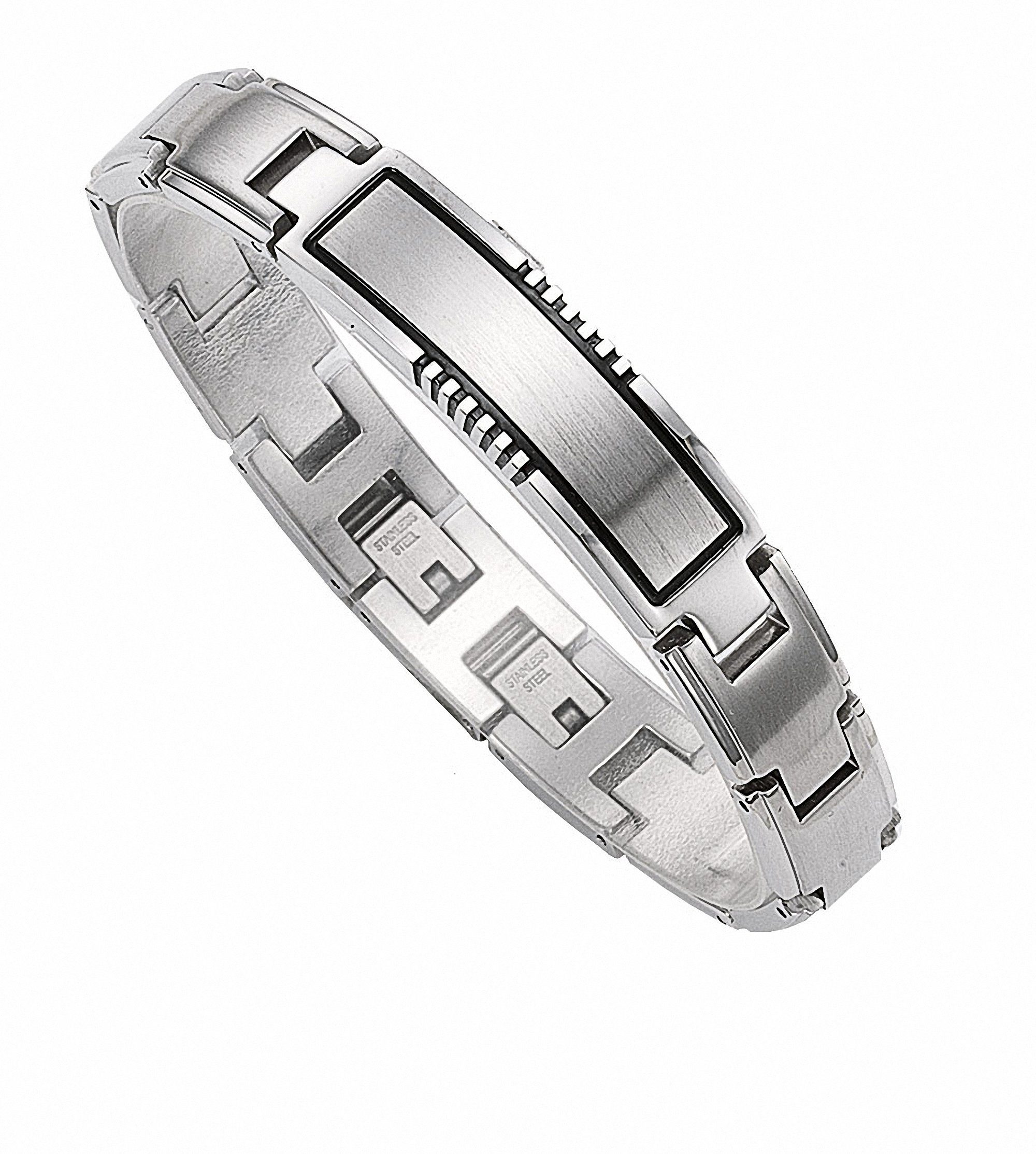 Herren Adelia´s Edelstahlschmuck Armband 21 cm, Edelstahl Edelstahlarmband für