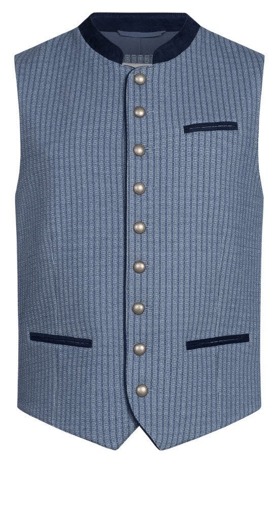 Nübler Trachtenweste Trachtengilet Enoch in Blau günstig online kaufen