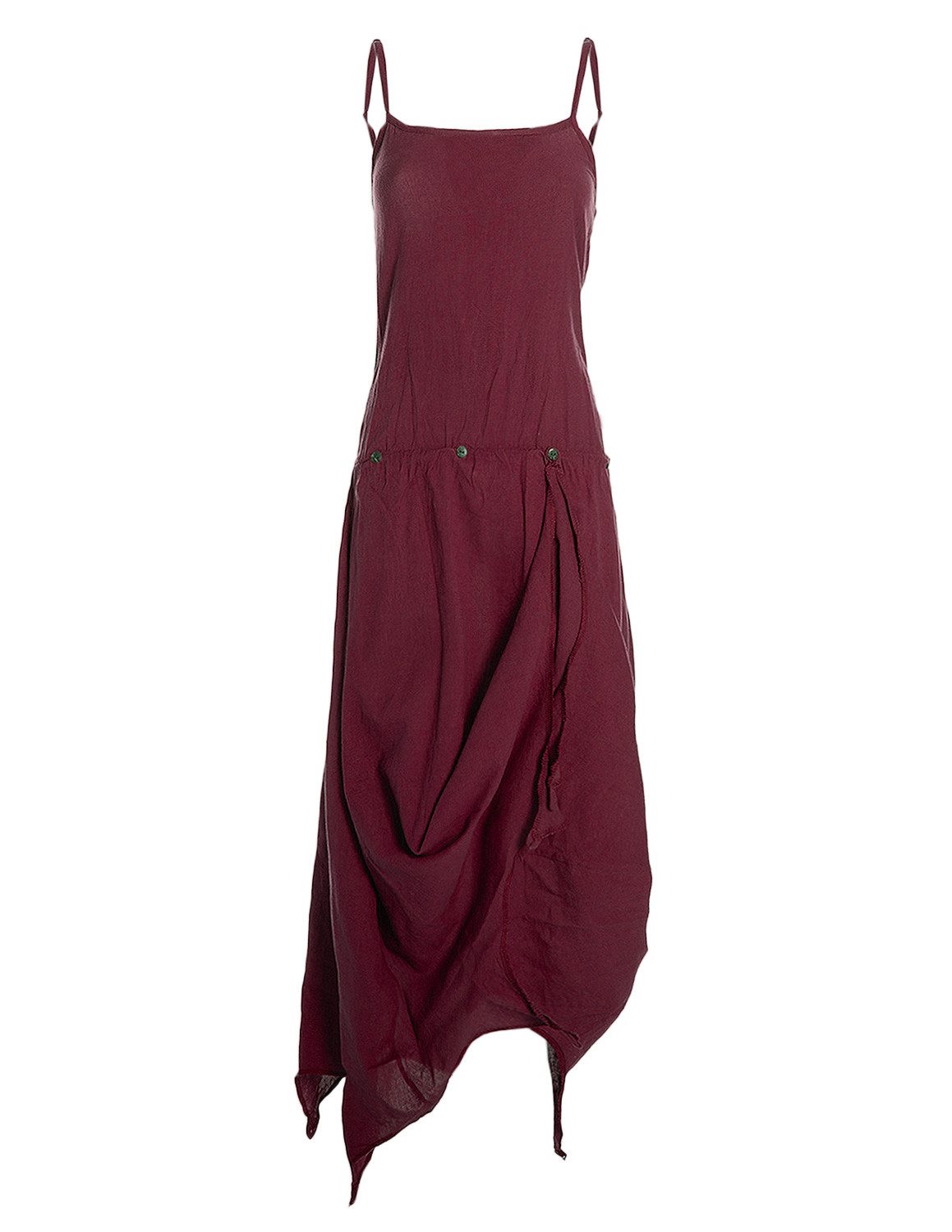 Vishes Sommerkleid Strandkleid Damen Zipfel verstellbar Spaghettiträger Baumwolle Alternative Mode, Boho, Hippie, Ethno, Festival