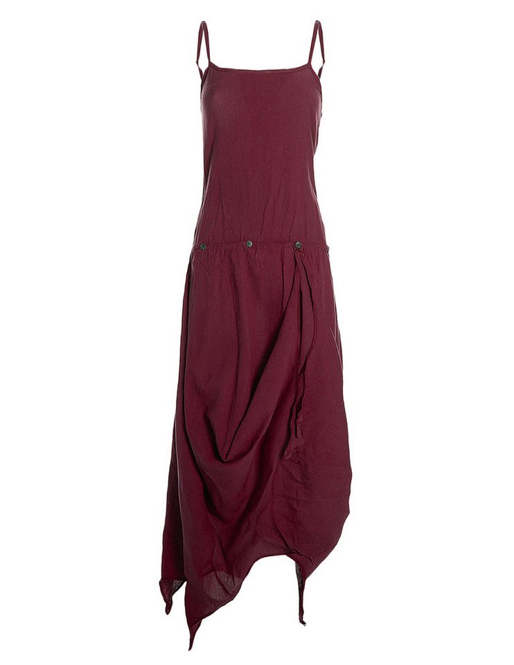 Vishes Sommerkleid Strandkleid Damen Zipfel verstellbar Spaghettiträger Baumwolle Alternative Mode, Boho, Hippie, Ethno, Festival
