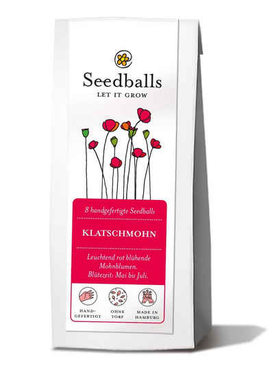 Nawemo Blumenerde Seedballs Klatschmohn (8 Stück in der Packung), (1-St)