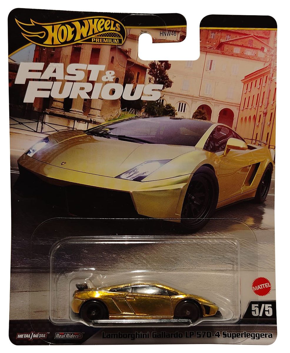 Hot Wheels Spielzeug-Auto Hot Wheels Premium Fast and Furious - Lamborghini Gallardo LP 570-4