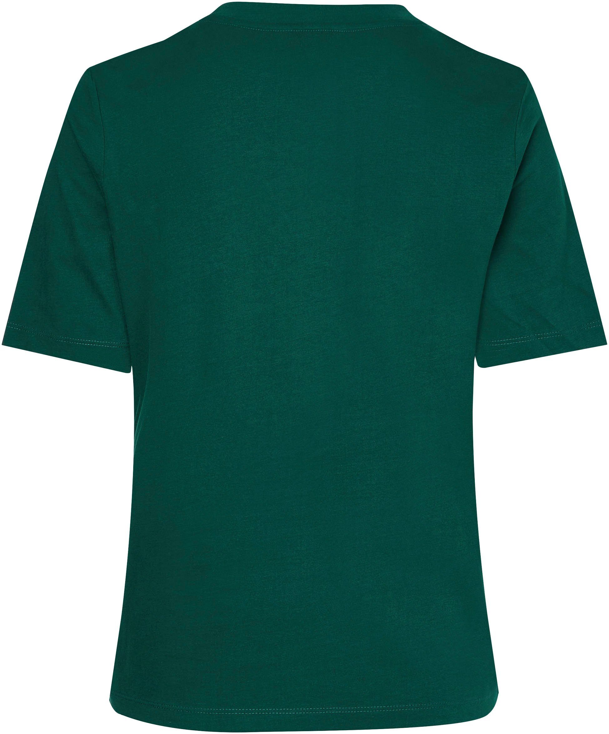 NY C-NK BRUSHED REG Prep-Green Tommy mit Markenlabel Tommy T-Shirt CTN Hilfiger Hilfiger SS