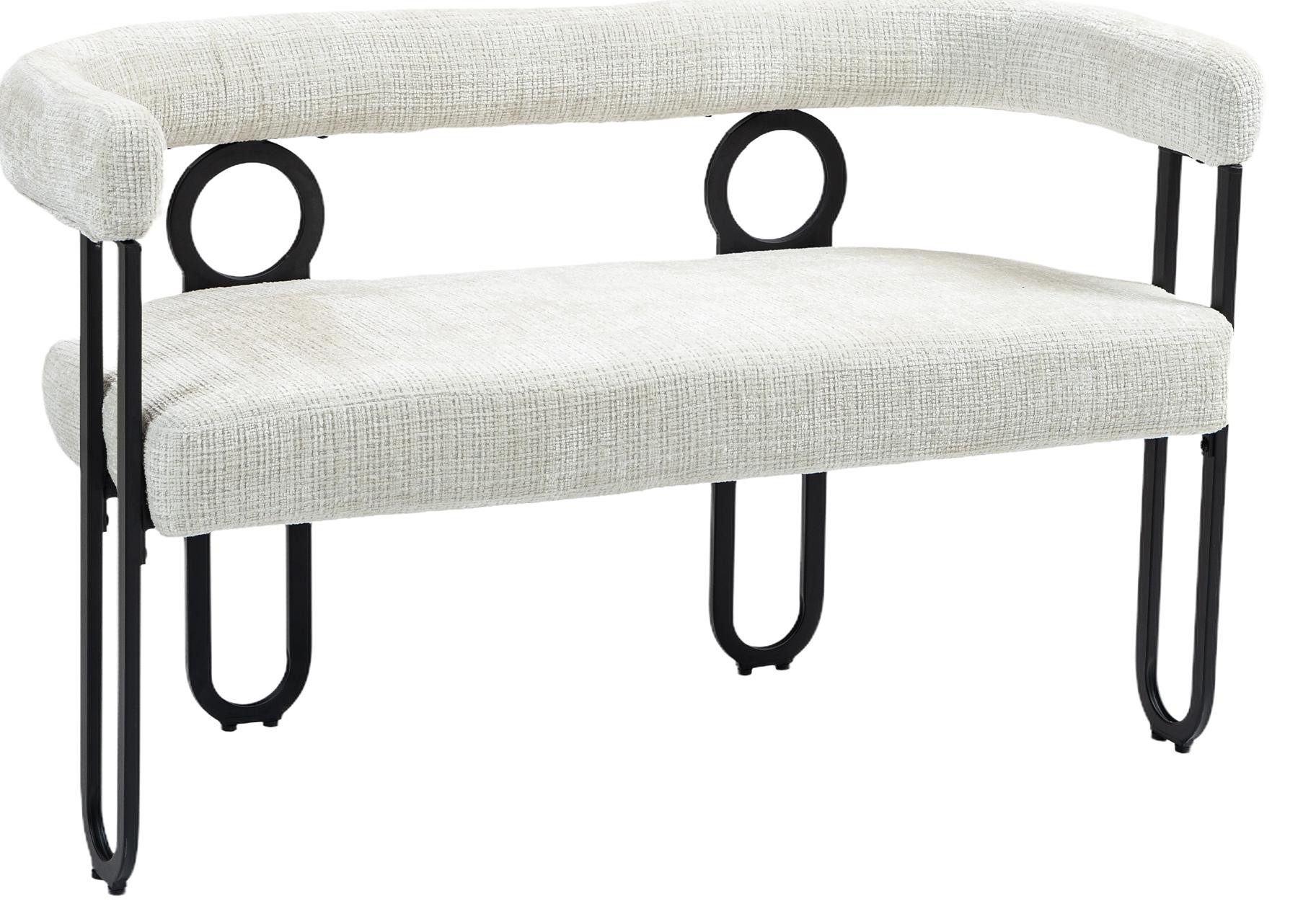 LVHOM Gartenstuhl Retro-Ring Metall 2-/4-/6er-Set, Chenille/PU günstig online kaufen