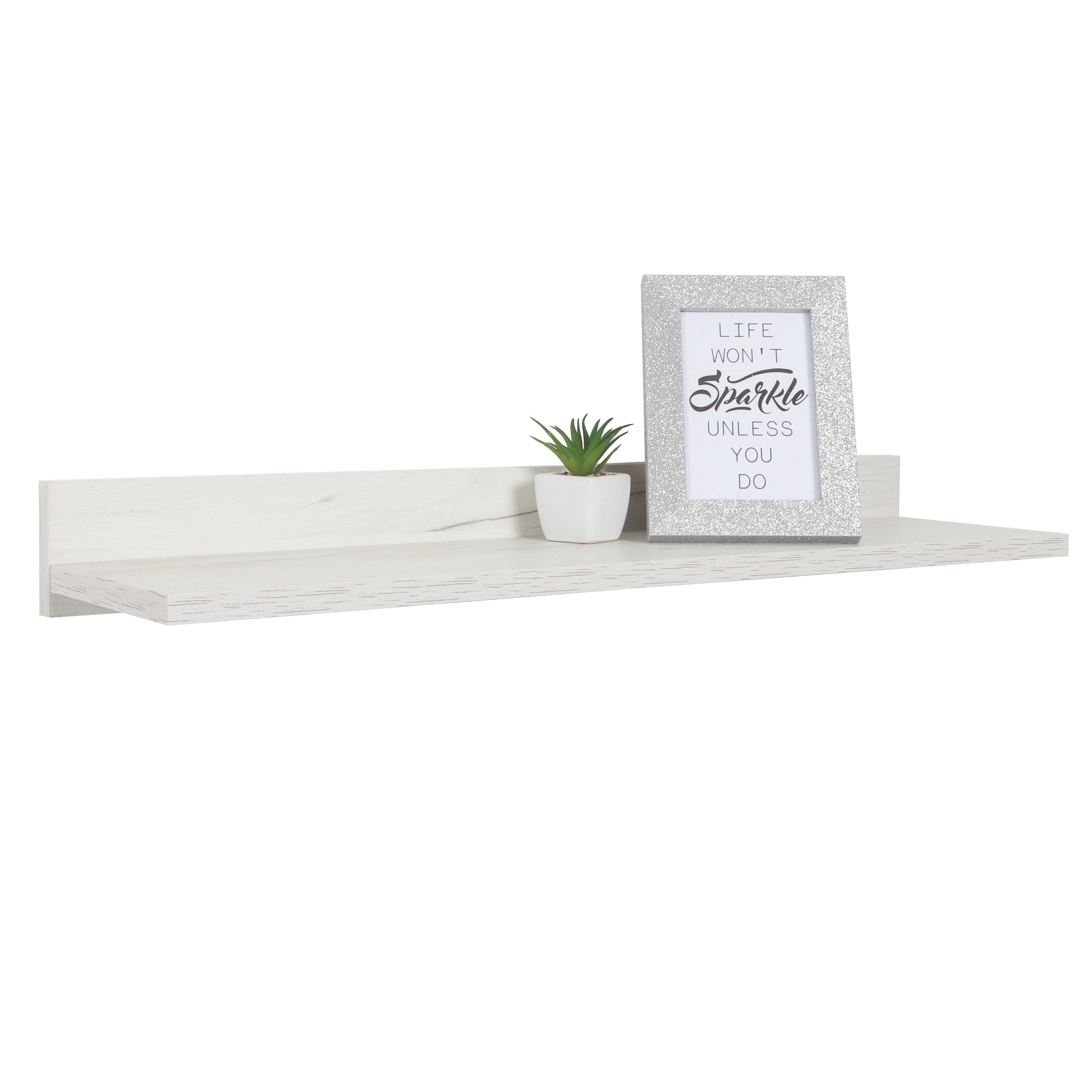 RICOO Wandboard WM055-EP, 1-tlg., schwebendes Wandregal Hängeregal Schweberegal an der Wand. Reduzierter Preis € 29,99. Unverbindliche Preisempfehlung € 44,39