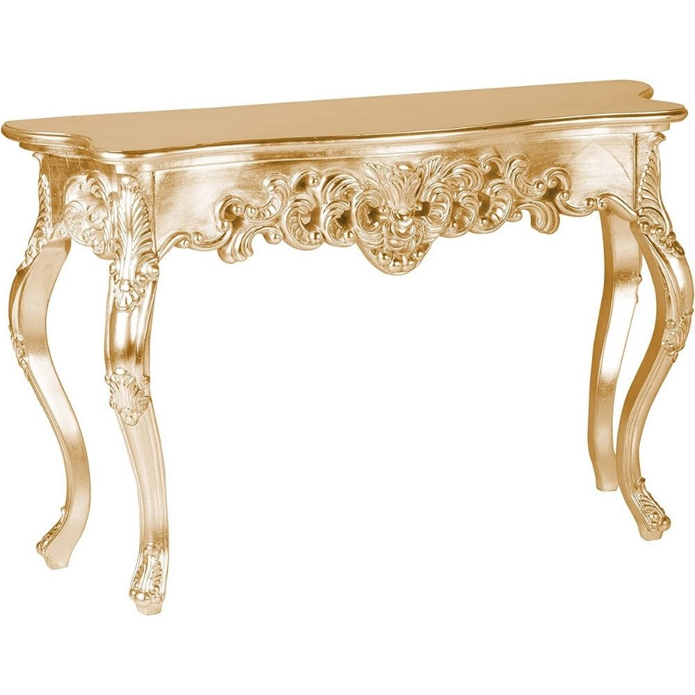 LebensWohnArt Konsolentisch Barocke Konsole KINGDOM 110cm gold günstig online kaufen