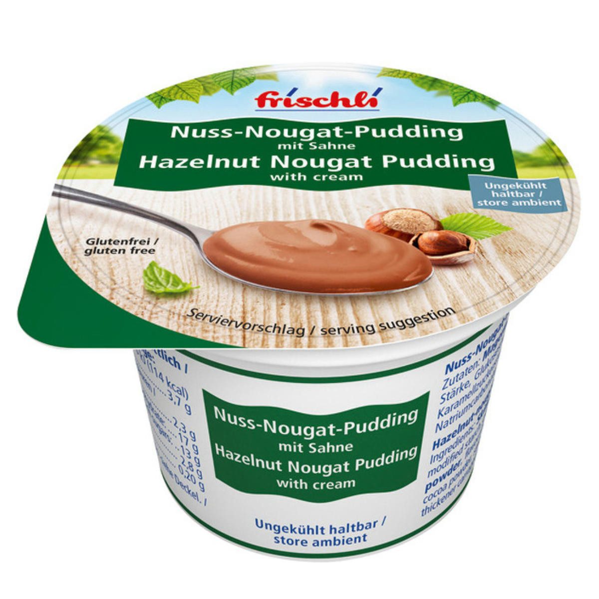 frischli Süßigkeit, Frischli Sahnepudding Nuss-Nougat 85g
