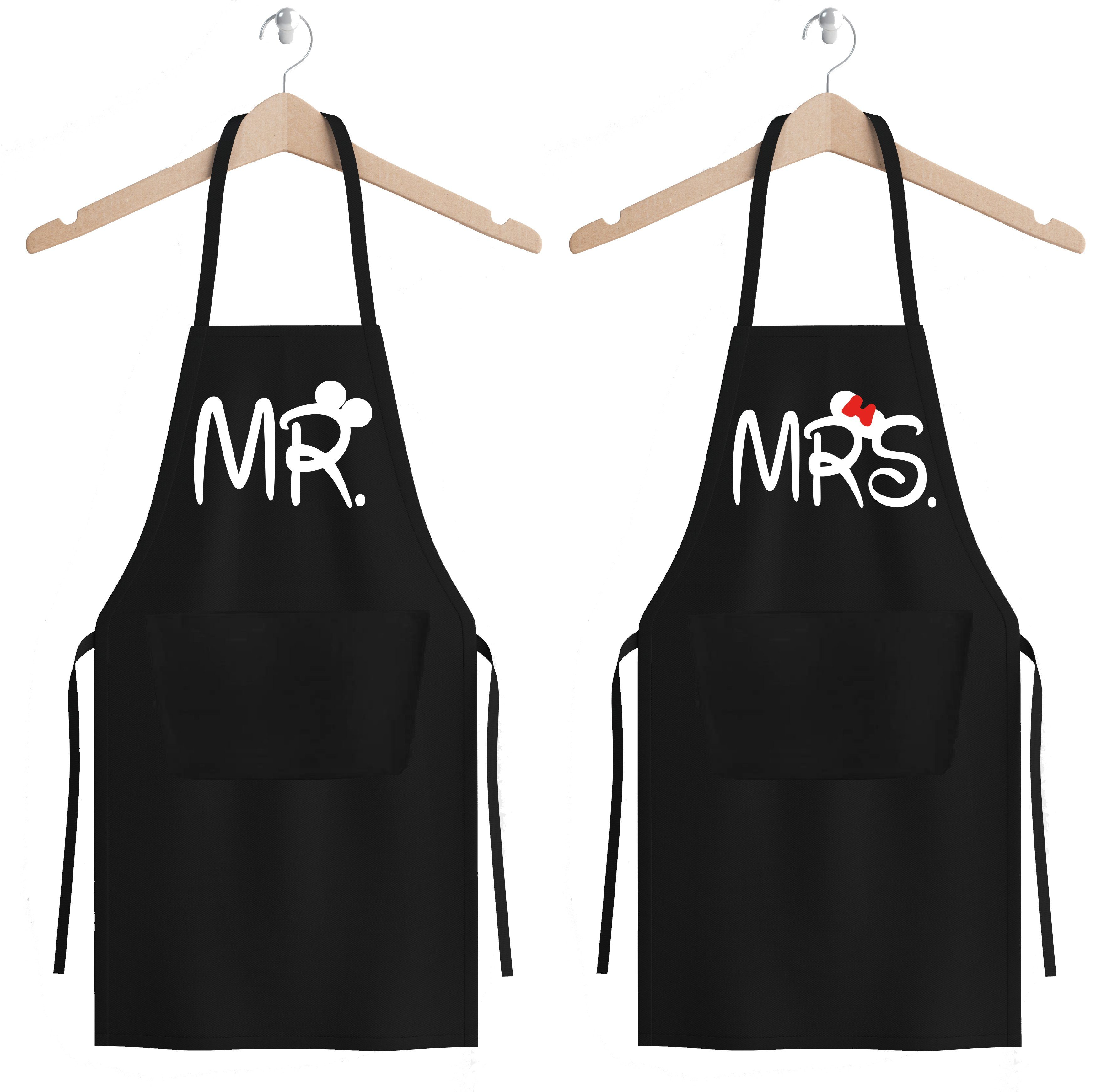 Youth Designz Kochschürze Grill Schürze MR & MRS Mister Misses Pärchen Part günstig online kaufen