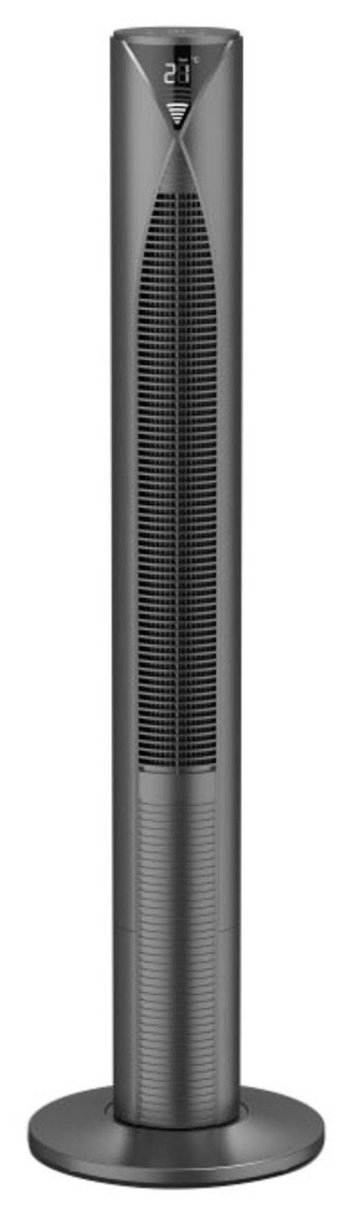 Hama Standventilator Smarter Standventilator mit Fernbedienung 117cm, Turm, Displayanzeige, 3 Geschwindigkeitsstufen, Timer, energiesparend mit Standby Modus