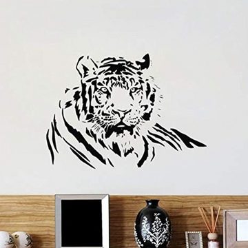 Lubgitsr Wandtattoo Wandaufkleber PVC Wasserdichte Tier DIY Tiger Schlafzimmer Wohnzimmer (1 St)
